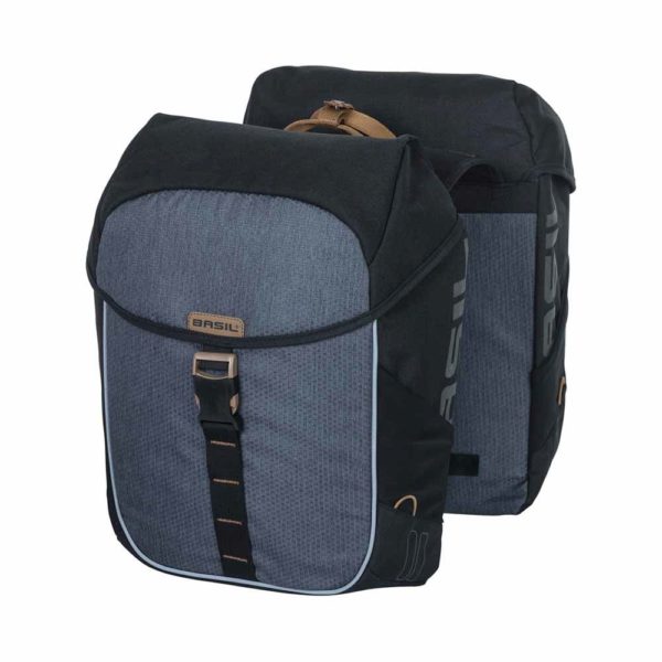 Basil Miles Double Bag táska - 34 liter - Fekete/Szürke