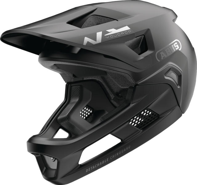 Abus YouDrop FF - gyerek sisak - Muted Black - Image 6
