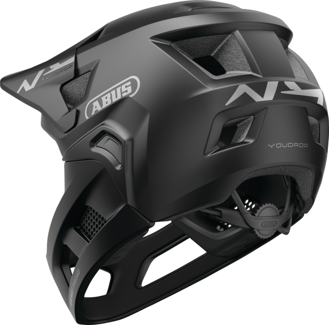 Abus YouDrop FF - gyerek sisak - Muted Black - Image 5
