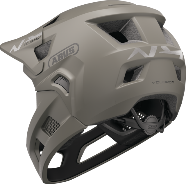 Abus YouDrop FF - gyerek sisak - Dust Grey - Image 5
